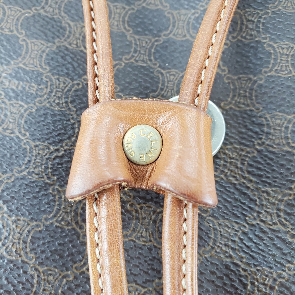 Authentic Celine Macadam Coated Canvas Fabric Strap Medium Backpack - Picture 9 of 16